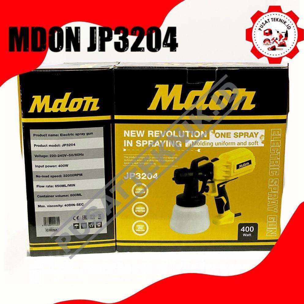 MDON JP3204 SPRAYGUN ELECTRIC MESIN CAT SEMPROT LISTRIK MDON JP 3204 400W 800 Ml Nozzle jet cleaner