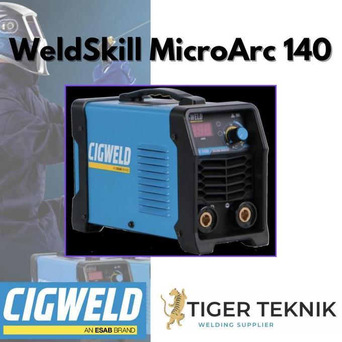 Promo Mesin Las Inverter Mma / Arc / Smaw Esab Cigweld Weldskill 140 Amp Cod
