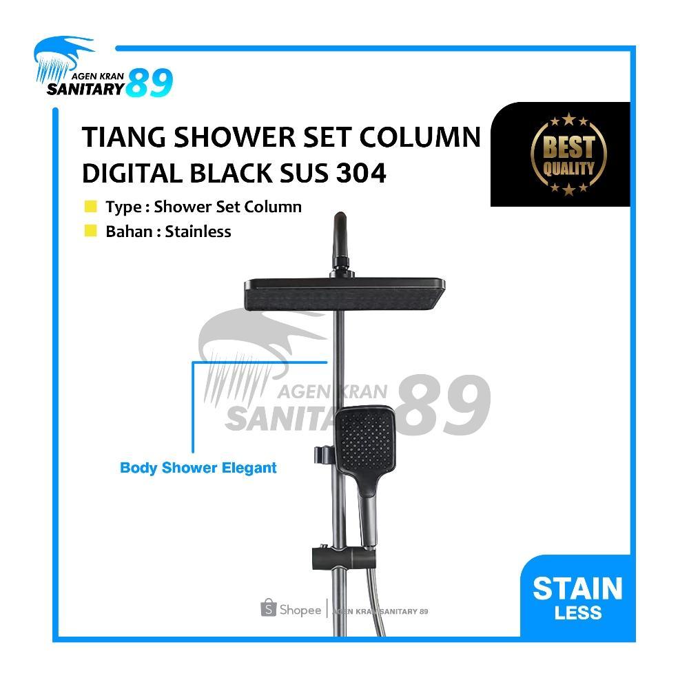 TIANG SET SHOWER HITAM/SET SHOWER/SHOWER COLOM PIANO/SHOWER TIANG SET PANAS DINGIN HITAM/SHOWER SET 