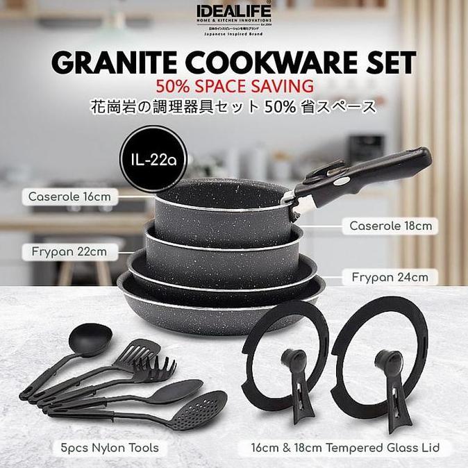 Idealife Cookware Granite Set Il - 22A