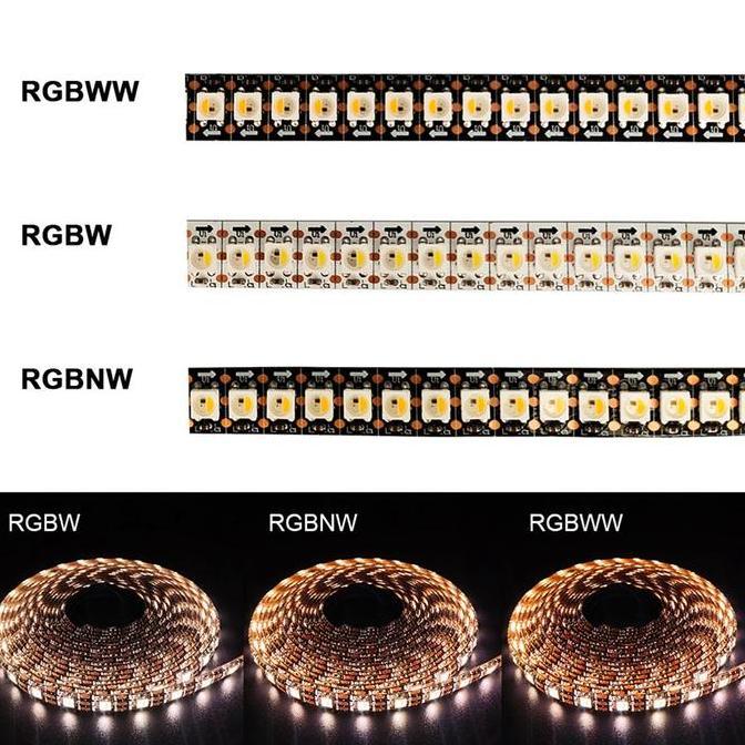 Promo Dc5V Sk6812 Rgbcw Rgbww 4 In 1 Individual Addressable 3Pin Smart Led Cod