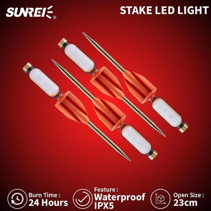 Pasak Tenda Lampu Led Sunrei Stainless Steel Stake Light