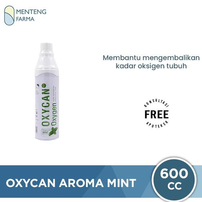 Oxycan Aroma Mint 600 Cc - Oxygen / Oksigen Portable