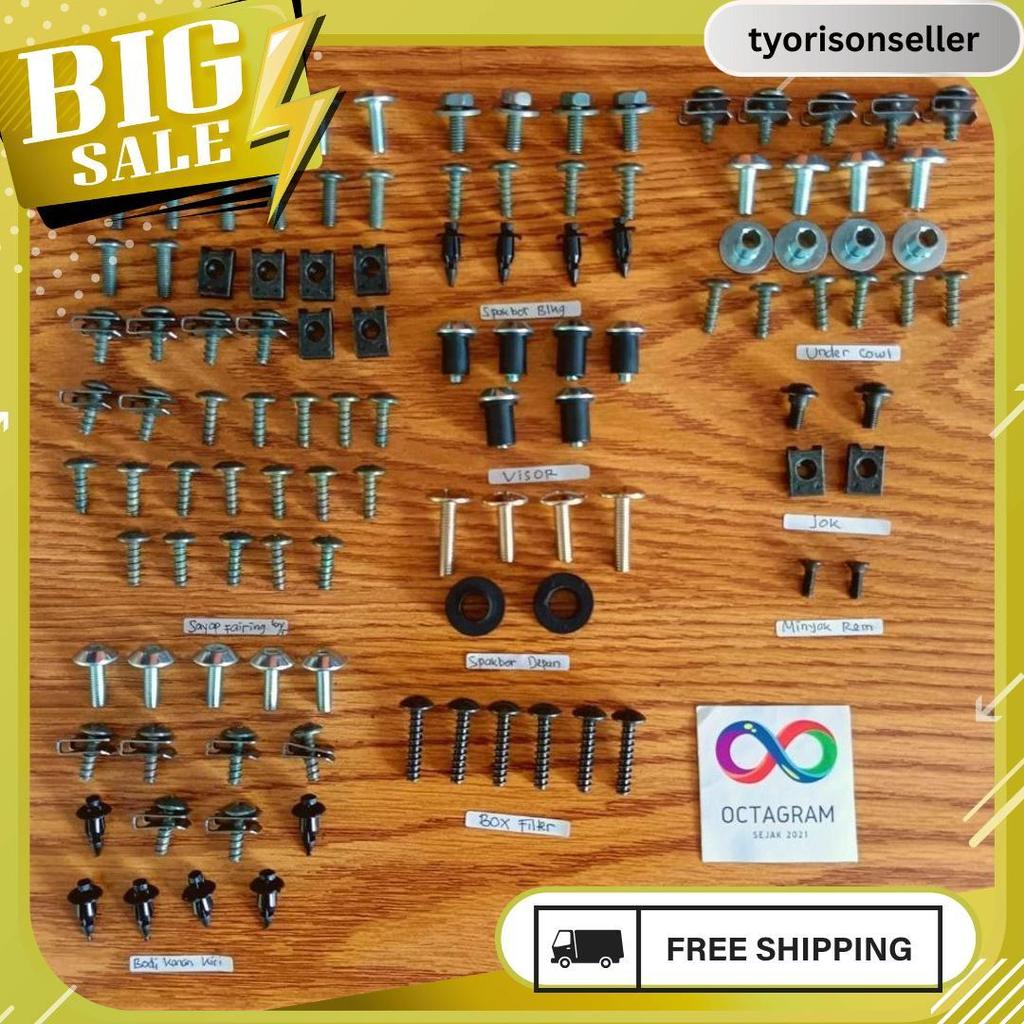 Baut Full Set Body Gsx 150R/Baut Body Full Set Suzuki Gsx 150R 6.6