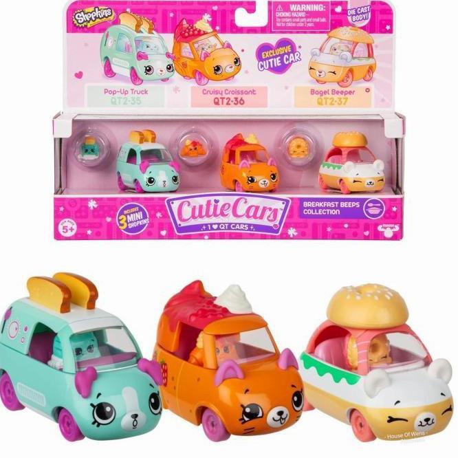 Shopkins Cutie Cars 3 diecast mobil cutiecar