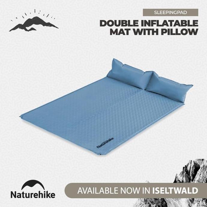 Matras Double Naturehike Inflatable Mat With Pillow Nh18Q010-D