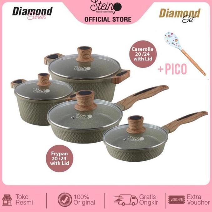 Panci Steincookware Paket Diamond Set Stein Diamond Series