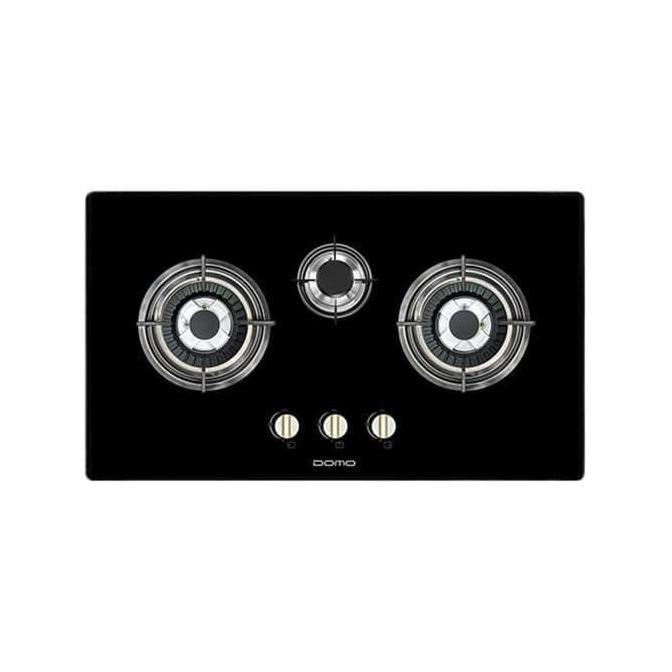 BEBAS ONGKIR - DOMO Kompor Gas Tanam 3 Tungku BuiltInHob DH 9305 / DH9305 Gas Safety