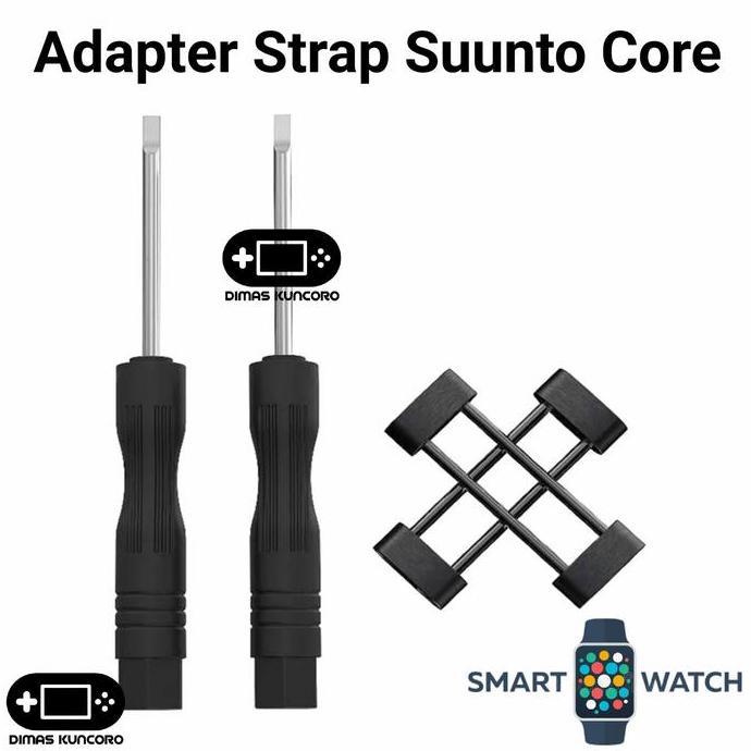 DF202>> Adapter Strap Suunto Core Conector Penghubung Lugs Strap Zulu Nylon