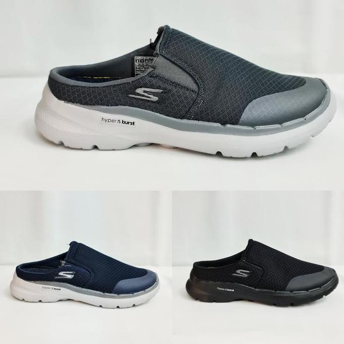 SKECHERS GOWALK 6 MULE/SEPATU PRIA/SEPATU SLIP ON/SKECHERS GOWALK 6 WSX