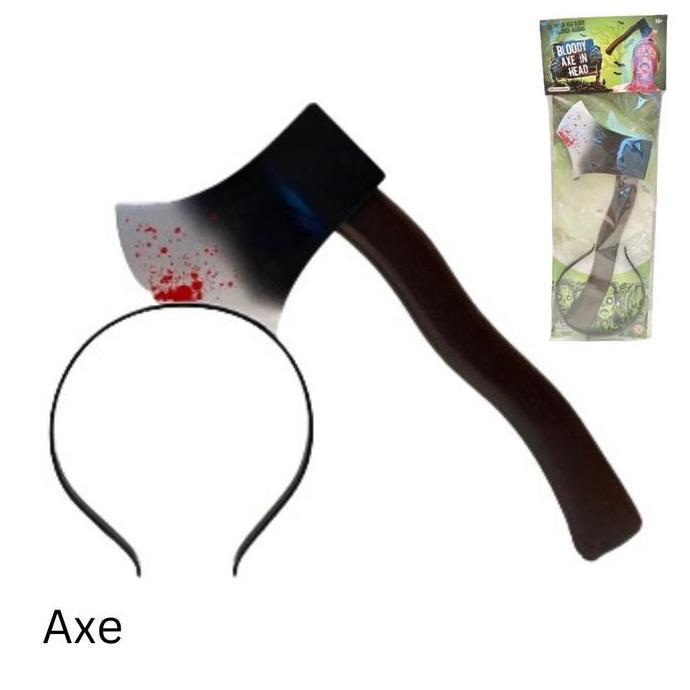 Halloween Bloody Weapon Headband Knife Axe Katana Sword / Bando Pisau Kapak Mainan Pedang Samurai