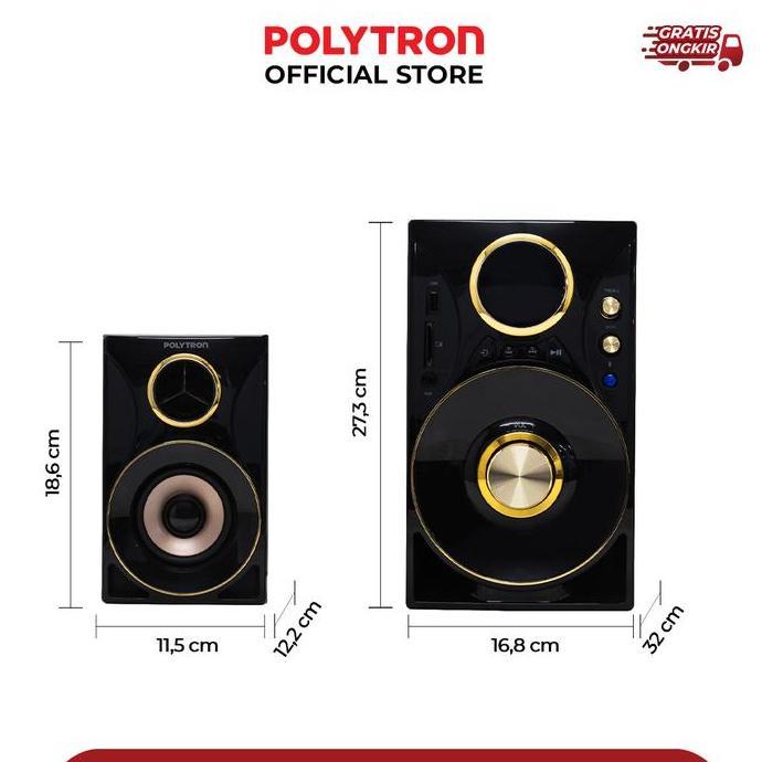 POLYTRON MULTIMEDIA SPEAKER PMA 9310 /BG ORIGINAL DAN TERPERCAYA