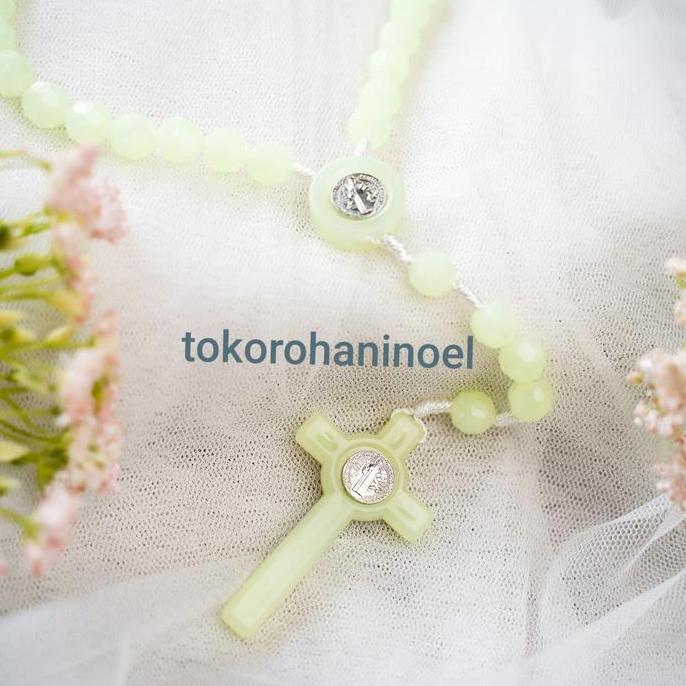 Rosario Fosfor 10mm Souvenir Katolik