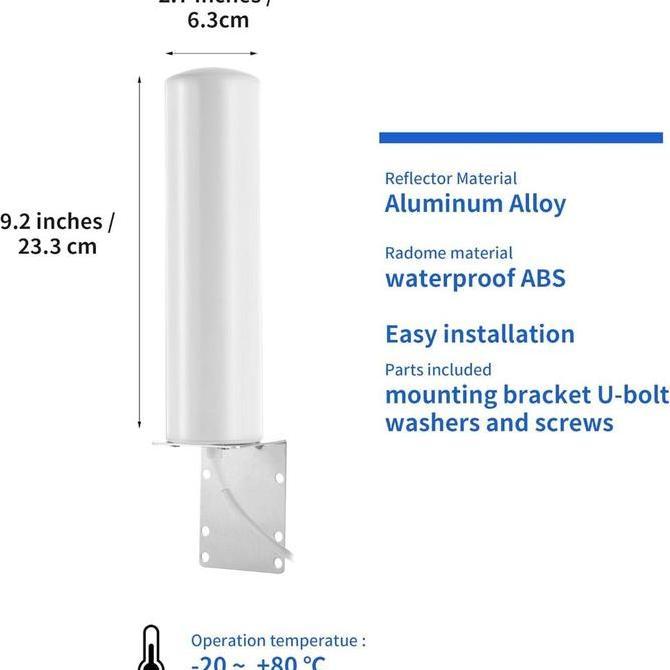 NEW SMARTCOM - Antena Modem Router GSM Wifi 4G LTE Outdoor SMA Male Huawei Telkomsel Orbit Star ZTE 