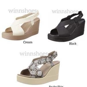 Crocs Brooklyn High Wedges / Sandal Crocs Brooklyn Wedges Tali Tinggi AS