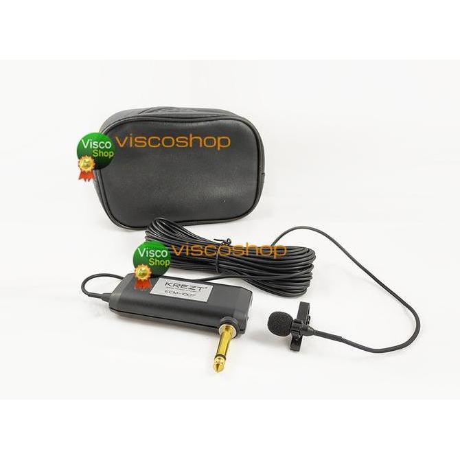 Microphone Clip On Condenser Krezt ECM 1007 dengan kabel panjang 10 meter Mic Original
