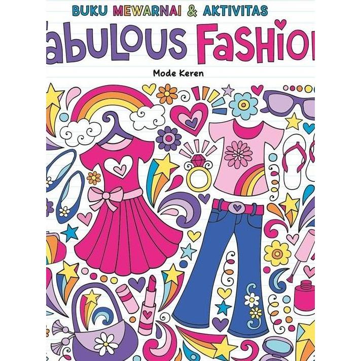 Buku Mewarnai Dan Aktivitas E Keren Fabulous Fashion
