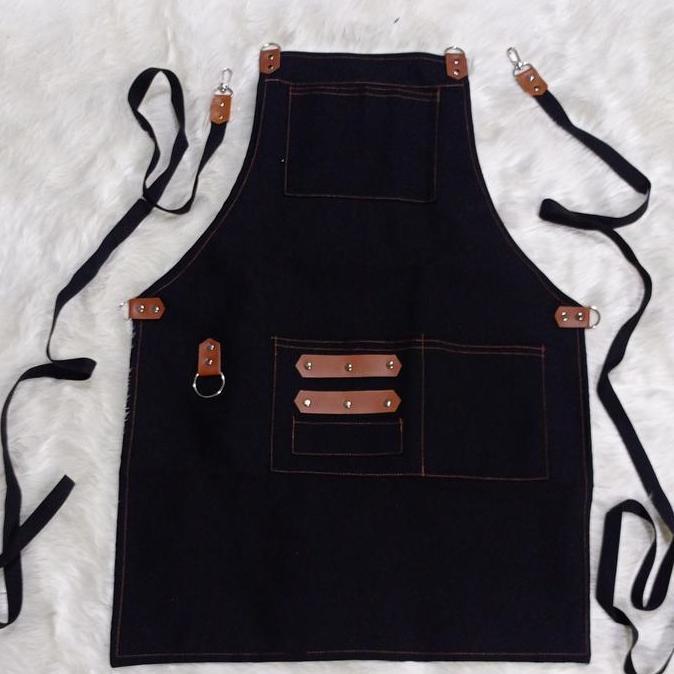 Apron bahan jean premium/Apron Barista keren/Apron great A SW