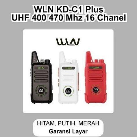 HT WLN KD-C1 Plus KDC1 Plus + HT UHF handy talky kdc1 plus jauh 10km Original