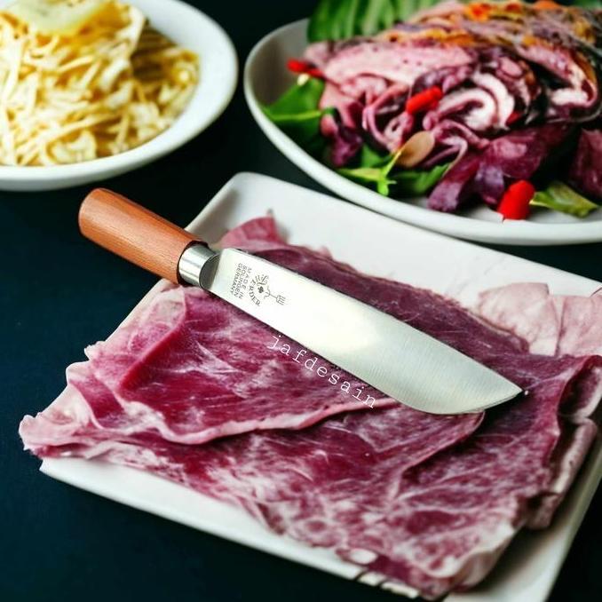 Pisau Cap Garpu Asli Potong Daging Sembelih Herder Solingen Jerman 7"