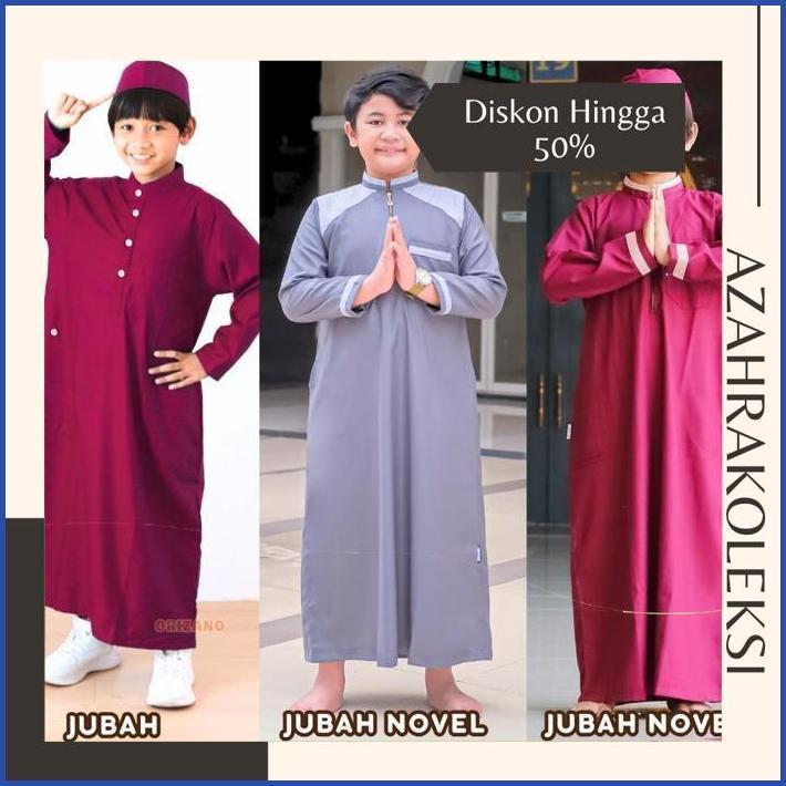 u-45 2er-54 XD27 Jubah Gamis Anak Laki Laki Gamis Anak Cowok Jubah Novel Termurah Viral Berkualitas