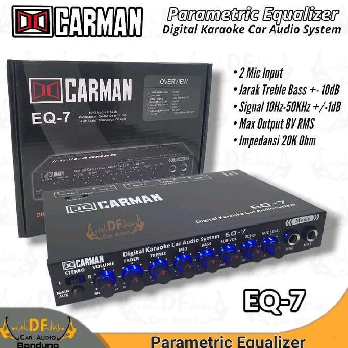 Parametrik EQ MIC Karaoke Carman (NON USB) / Preamp Karaoke / Alat Karaoke Mobil