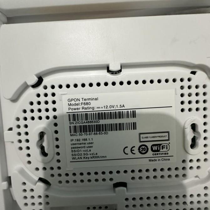 JAMIN MURAH  Modem zte f680 5Ghz Original