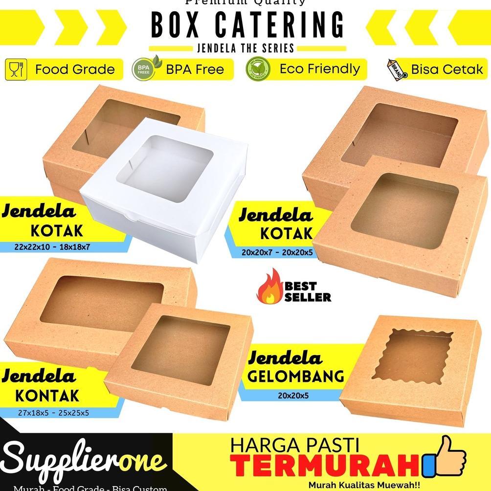 Bisa Cod Box Catering Jendela / Dus Catering / Box Catering / Box Souvenir / Box Bolu / Dus Pizza / 