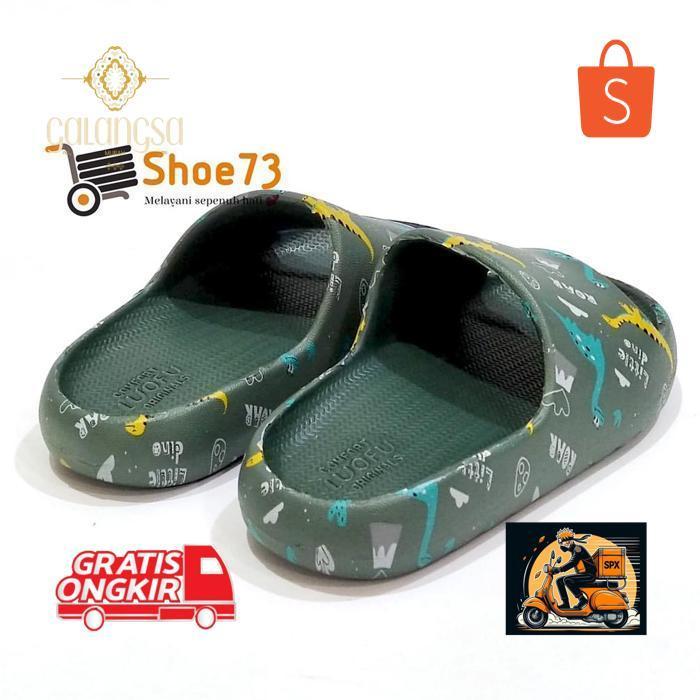 EVY-510 ZAI-2530 ht-12 LUOFU E 6224 K-E35 SIZE 24-35 ORIGINAL l Sandal Selop jelly anak Laki l Senda