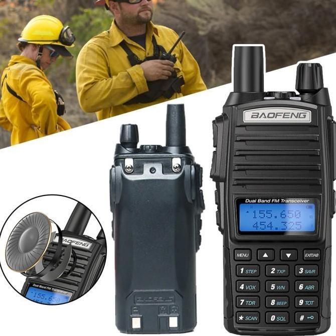 HT Handy Talky Murah Berkualitas Walkie Talkie Wolki Tolki Terbaik Jarak Jauh 5W Baofeng BF UV-82 Lo