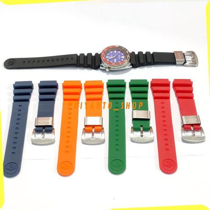 DF308>> Rubber Tali jamBand strap seiko diver 22mm turtle monster samurai Tuna