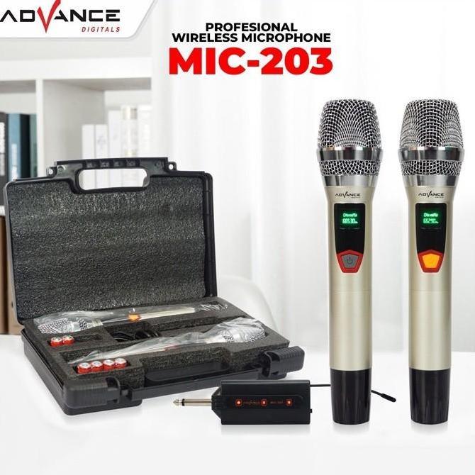 Microphone Advance 203 Microphone Double Wireless Microphone Display Original
