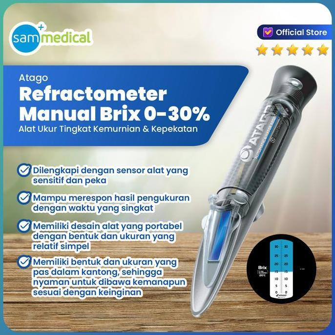 Atago Refractometer Manual (Brix 0-33%) - Master T