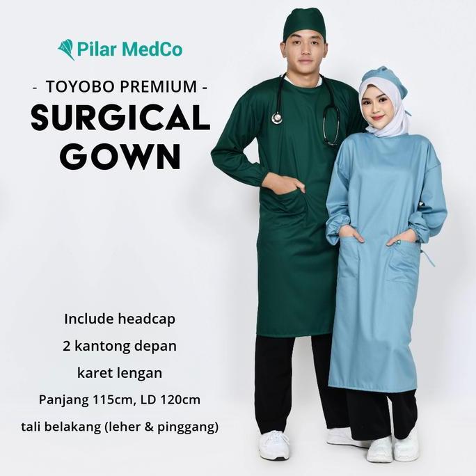 Surgical Gown Toyobo - Gown Medis | Gown Apd | Apd Medis | Apd Gown | Baju Apd Medis | Goun Medis | 