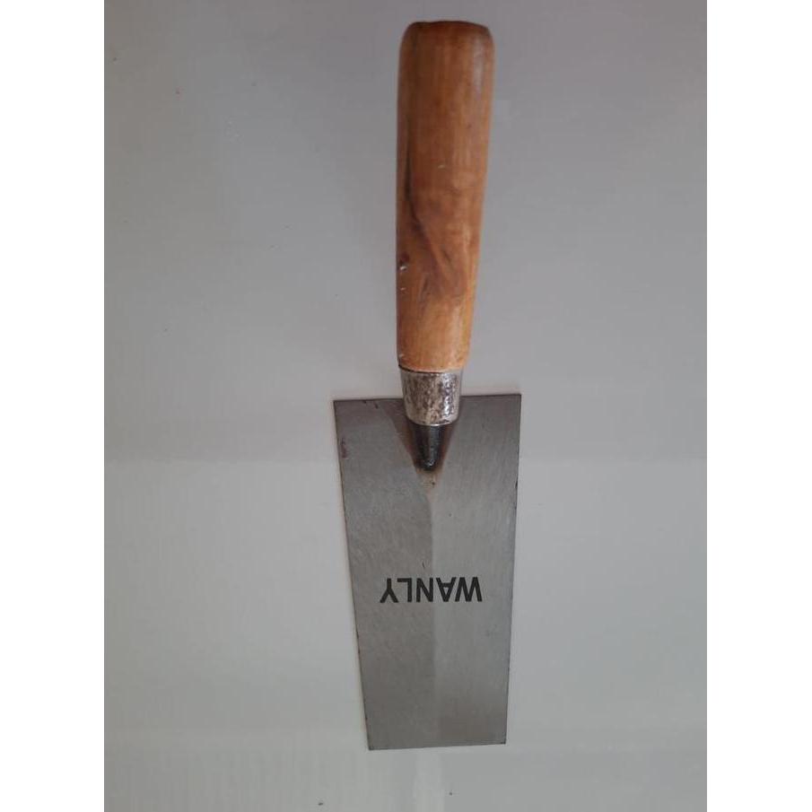 >*>*>*>*] Cetok Semen Kotak 5" inch Tebal Gagang Kayu Wanly