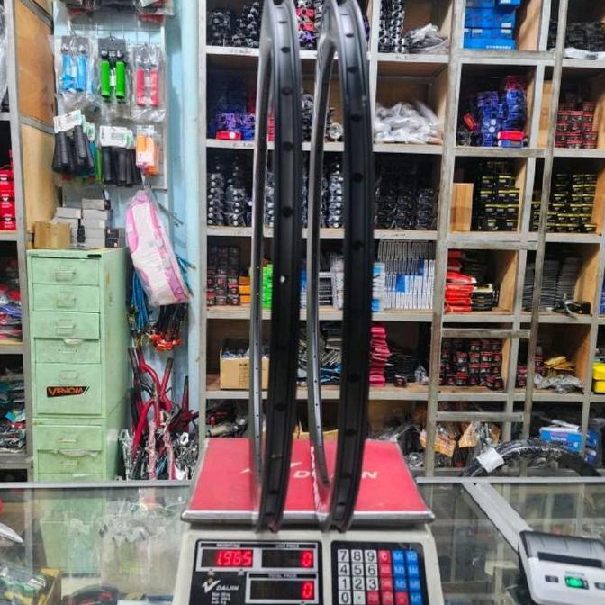 Velg Rims 700C 5 Cm Platinum Hitam 36 H Fixie Rb Non Brakeline