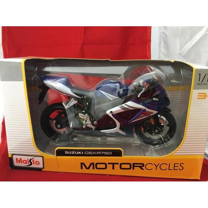Maisto 1/12 Diecast Motorcycles Suzuki GSX-R750