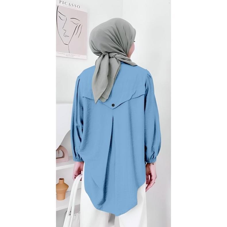 Pl30 Kemeja Wanita Korea Style Kemeja Kt Wanita Oversize Ld120-Ld140Cm/Atasan Kemeja Wanita Terbaru