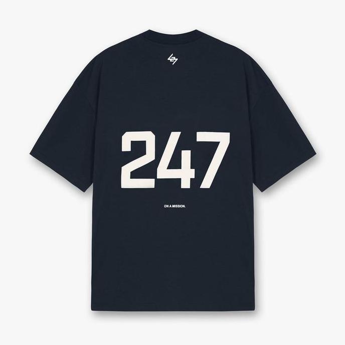 247 REPRESENT OVERSIZED TEE - NAVY ORIGINAL DAN TERPERCAYA
