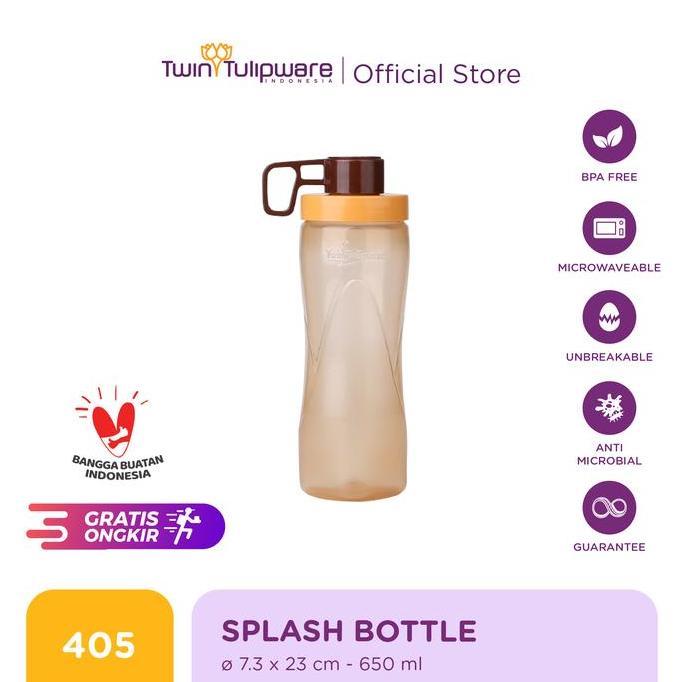 Terlaris Twin Tulipware Splash Bottle - Botol Minum