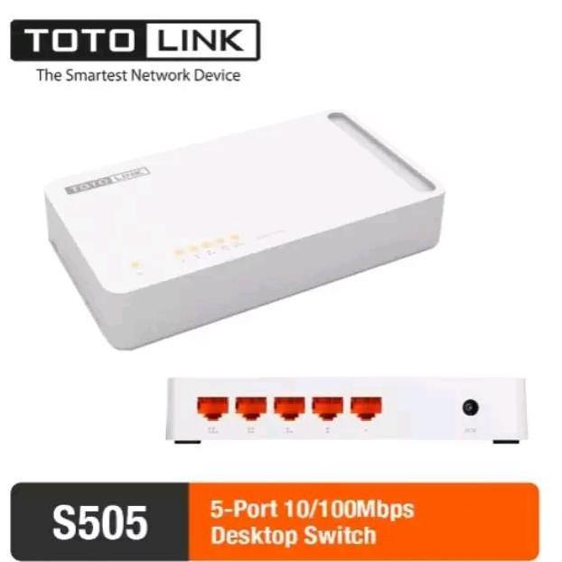 TERMURAH - TOTOLINK S505 (8PIN FULL) Material Mewah BISA POE SEJENIS S105 / TL-SF1005D / LS1005 SF10