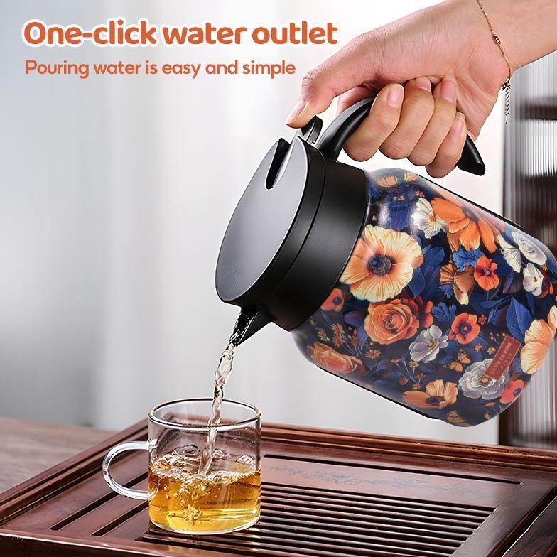 Bisa Cod Modofo Teko Teh Isolasi 1000Ml Tahan Panas Dingin 24 Jam Baja 316 Stainless Aesthetic Motif