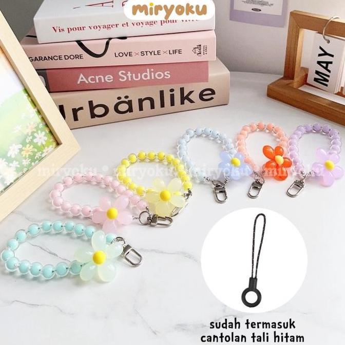 Gantungan Manik Hp Gantungan Tas Mutiara Warna Warni Gantungan Bunga Manik