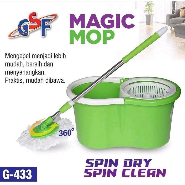 Super Mop Lantai Spin Mop Alat Pel GSF Pel Lantai