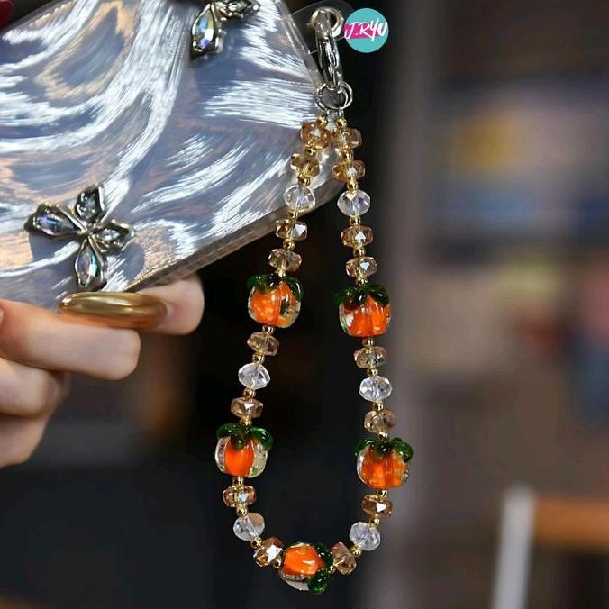 JRYU Gantungan HP Korea RYUJIN 502-GID gantungan gelang kristal gantungan tas menyala dalam gelap cr