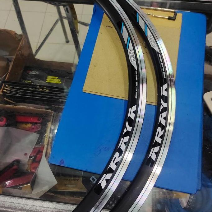 Velg Rims 700C Fixie Roadbike 32 Hole Black Cnc - Araya Ar 731