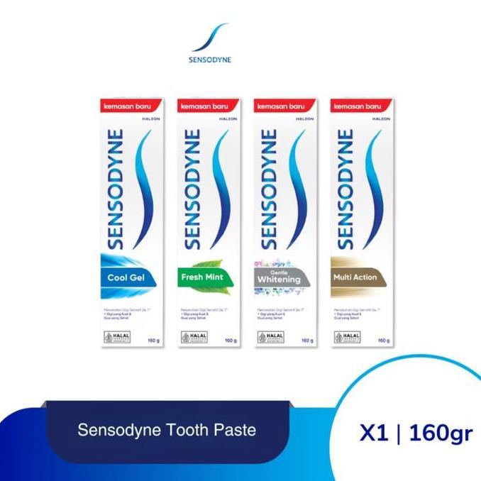 SENSODYNE TOOTHPASTE PASTA GIGI SENSITIF MULTI ACTION COOL GEL FRESH MINT DEEP CLEAN ORIGINAL 100GRA
