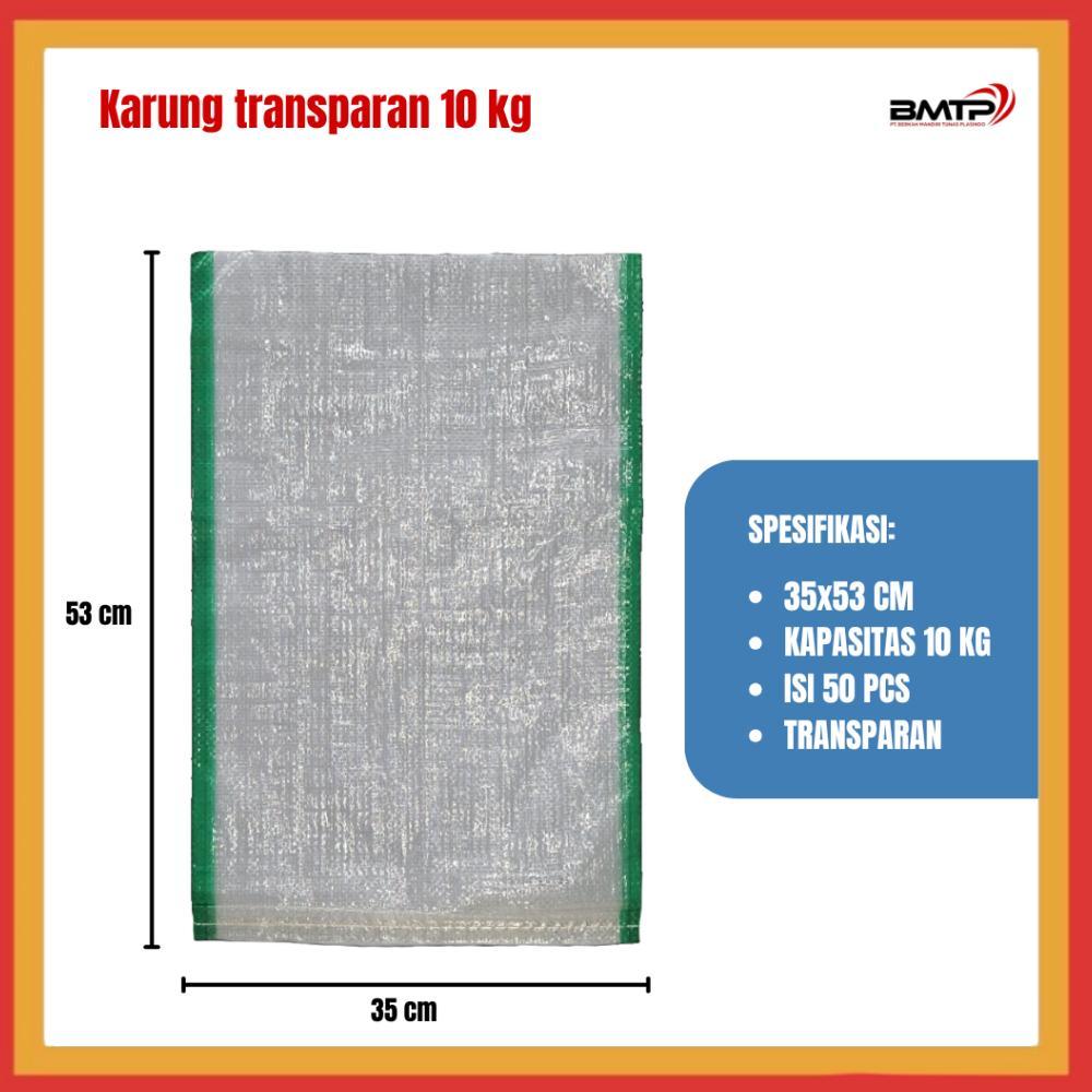 Karung Transparan 10 Kg / Isi 50 Lembar