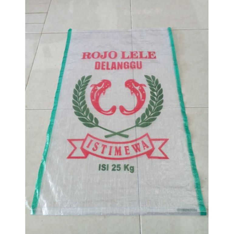Karung Beras 25Kg Cap Rojolele, Cap Jago, Cap Kembang Isi 25 Lembar Ukuran 45 X 75 Cm