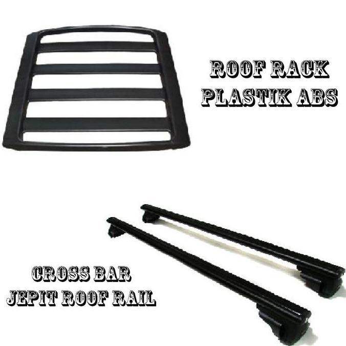 Termurah Paket Roof Rack & Cross Bar Model Jepit Roof Rail Mobil HRV